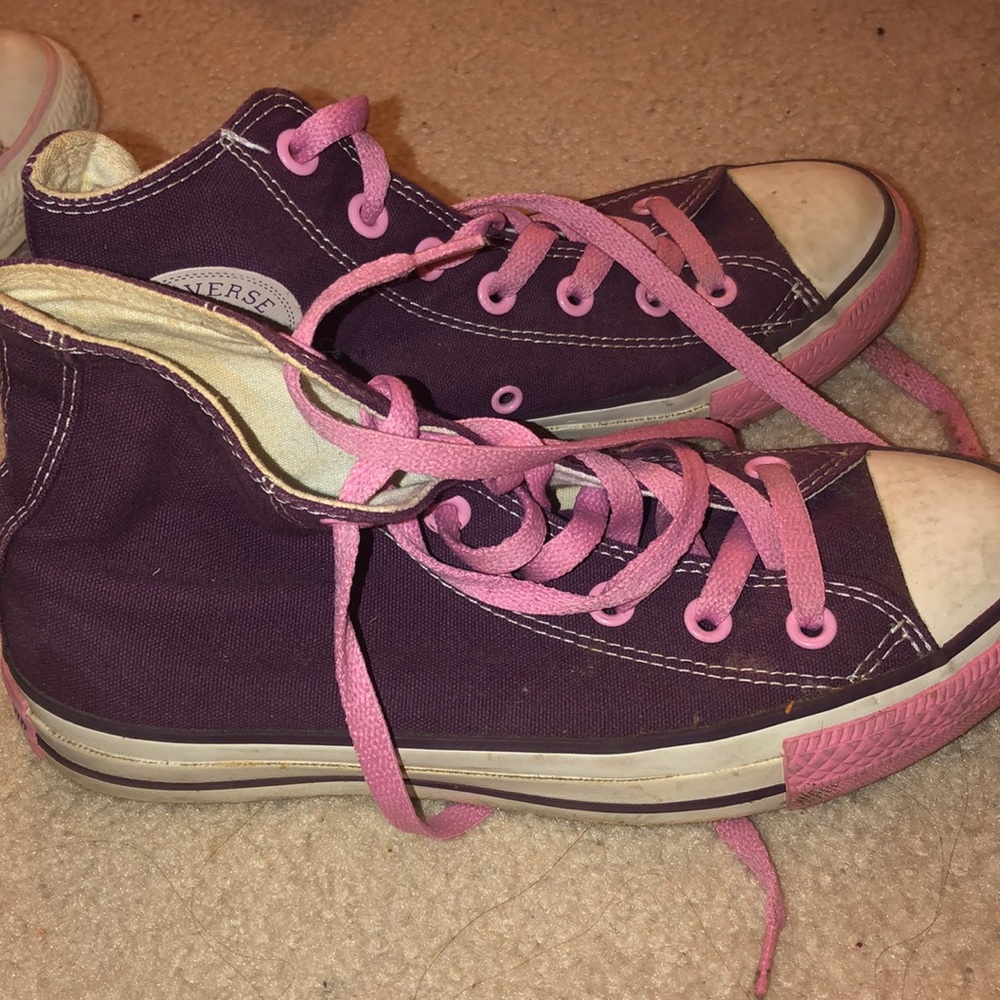 Purple/pink All Star Converse Shoes